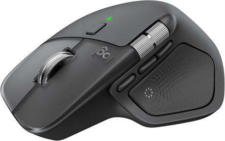 Logitech MX Master 4 Mouse with Haptic Feedback, USB-C, Bluetooth, Graphite