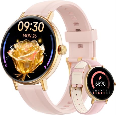 Smart Watch for Women 1.57" Touch Screen, iPhone/Android, HR/SpO2/Sleep