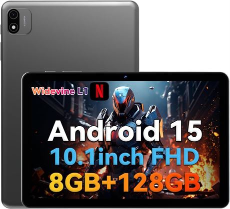 Headwolf Android 15 Tablet 10" 8GB+128GB Octa Core FHD 6000mAh