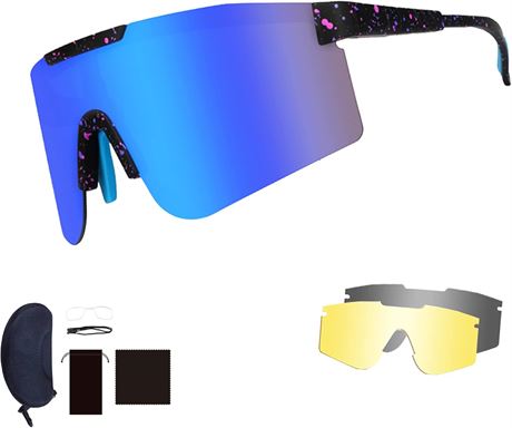 Lunettes Sport Polarisées ZHABAO 3 Verres UV400