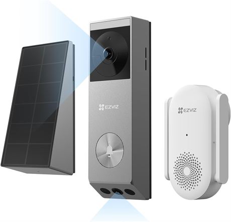 EZVIZ EP3x Pro Wired/Wireless Dual-Camera Video Doorbell 2K+1080p