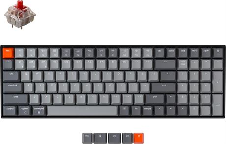 Keychron K4 Wireless Mechanical Keyboard 100-Key Gateron Red