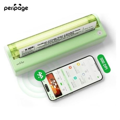 Peripage P80 Wireless Portable Bluetooth Printer for iOS/Android, 8.5x11