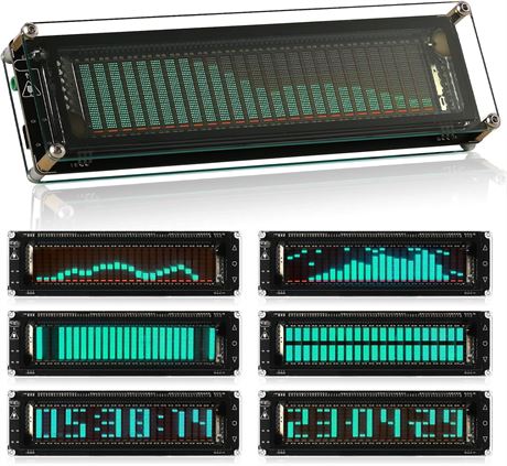 Nobsound AK2515 Pro Audio Spectrum Analyzer with VFD Display, MIC Input, AGC