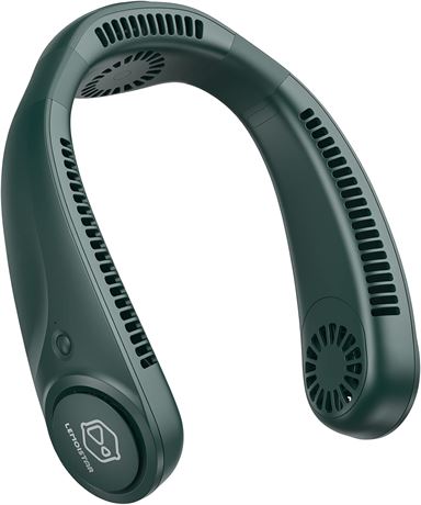 Bladeless Neck Fan with Triple Motors, 3 Speeds, Rechargeable USB Portable