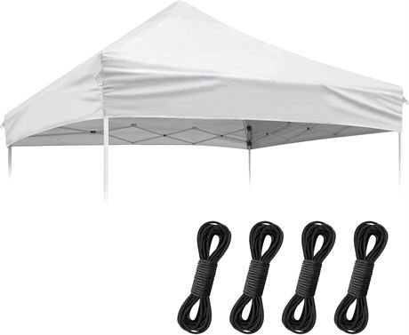 Housse de Remplacement Canopée 9,5x9,5ft avec Cordes Fixes