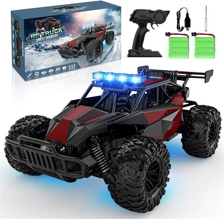 BLUEJAY 1:12 RC Truck, 2.4GHz, 33KM/H, LED Headlight, Rechargeable Battery