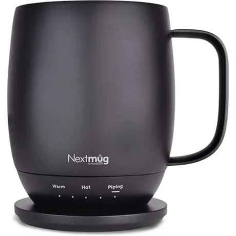 Nextmug by Nextboom - Temperature-Controlled Coffee Mug, 14 oz (Black)