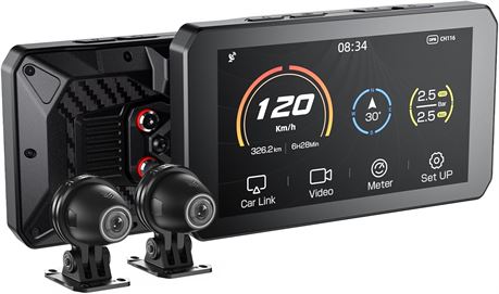 CHIGEE AIO-5 Lite Motorcycle GPS Navigation System, CarPlay/Android Auto, 5" LCD