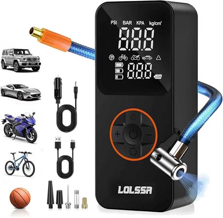 Tire Inflator Portable Air Compressor, Cordless 150 PSI, Digital Gauge