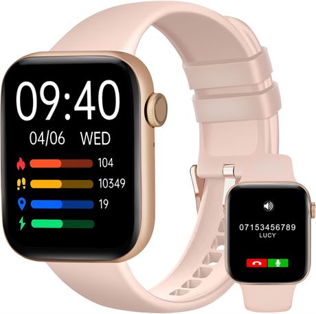Smart Watch, 1.95" Display, Heart Rate, Sleep & Fitness Tracker
