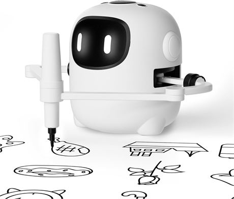 Drawing Robot for Kids with 150 Cards, Voice Interactive Drawing Machine