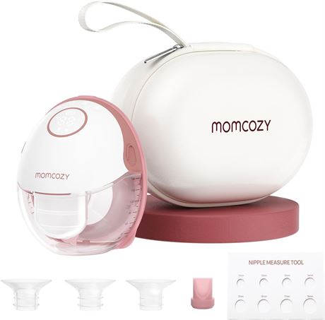 Momcozy M6 Hands-Free Wearable Breast Pump 24mm Cozy Red