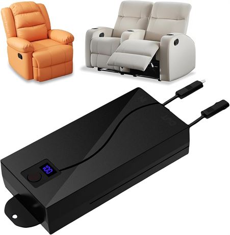 Universal Wireless Battery Pack for Recliners with LCD, 2500mAh