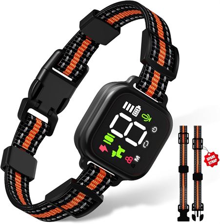 Betopet Rechargeable Dog Bark Collar Beep Vibration Shock Waterproof Adjustable