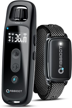 ABBIDOT collier dressage chien 3300 ft, étanche, 5 modes, télécommande