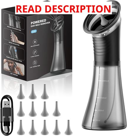 Kit Nettoyage Cérumen Électrique avec Récupération d’Eau Amélioré