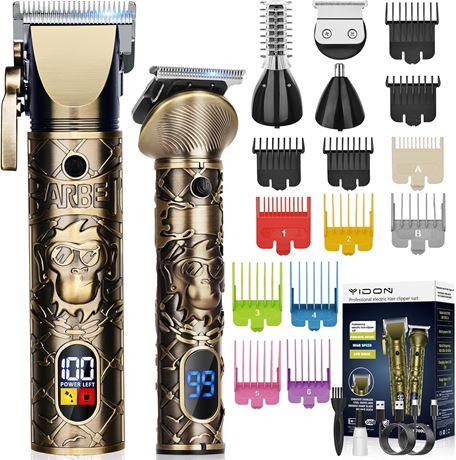 Tondeuse à barbe YIDON, coupe-cheveux homme, écran digital, USB-C