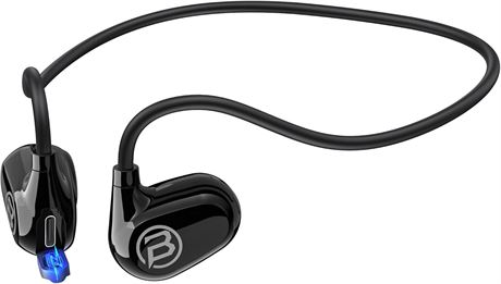 BUGANI Open Ear Headphones Bluetooth Earphones USB-C IPX5 8h Playtime Wireless