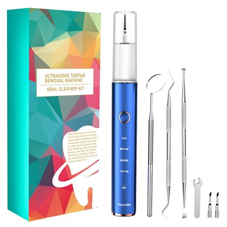 Plaque Remover for Teeth, Electric Tooth Scaler Kit with 4 Modes & LED Light