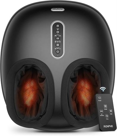 RENPHO Shiatsu pieds  lectrique 3 niveaux d'air et p trissage, chaleur