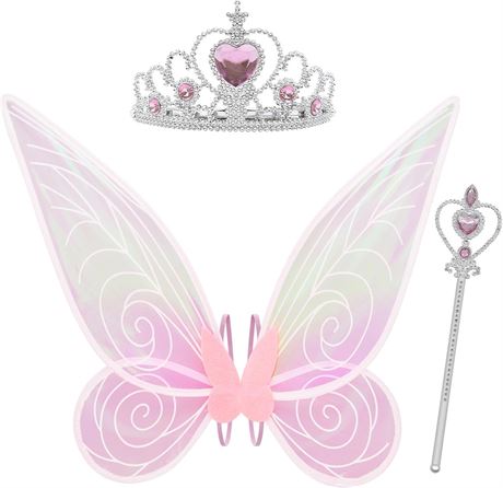 YEESOLAR Fairy Wings for Adults, Lightweight Costume Accessory