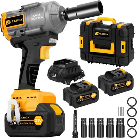 21V 1/2" Brushless Impact Wrench w/ 2x4.0Ah
