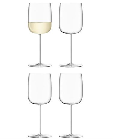 LSA International Borough White Wine Glasses, Set of 4 Glasses