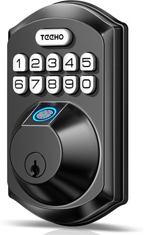 TEEHO TE002 Fingerprint Lock - Keyless Entry, Electronic Keypad, Auto Lock