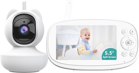 Moniteur bébé VIZOLINK 5.5" split écran caméra suivi mouvement