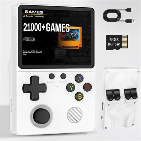 Retro Handheld Console with 20,000+ Games, 3.5" IPS, 64GB (G35)