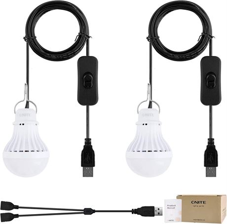 Onite USB LED Light Bulb for Emergency Backup Lighting (Camping/Outage)