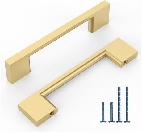 Lot de 10 poign es de tiroir dor  bross  96 mm   armoire et meubles