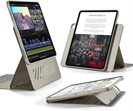 Housse ESR pour iPad Air 11"/13", Support Magnétique, Titane
