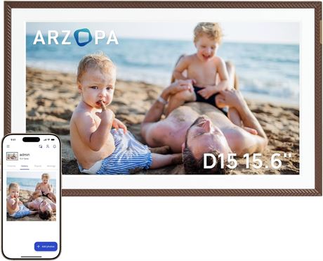 ARZOPA Digital Picture Frame 15.6" D15