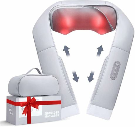 Masseur de dos chauffant r glable avec sangles   Shiatsu (pour cou, dos)