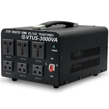Voltage Transformer Converter 3000W Step Up/Down 110-120V to 220-240V