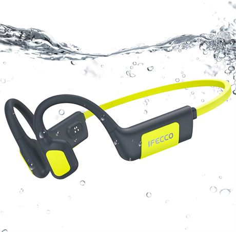 IFECCO Underwater Headphones IP68 Bone Conduction Bluetooth 5.4 32GB MP3