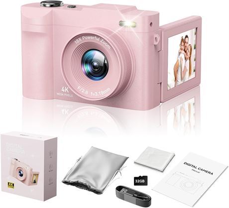 4K Digital Camera for Photography, 64MP Vlogging Camera 5