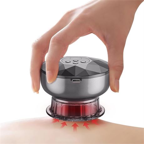 Appareil de Ventouses Électriques ROUDJER Massage Rouge