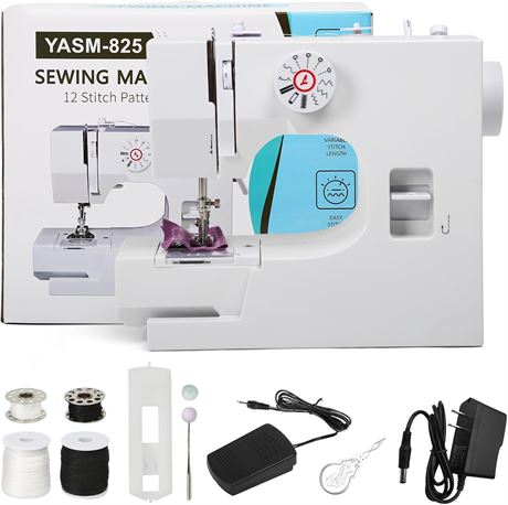 Mini Sewing Machine w/ 12 Stitches & Foot Pedal