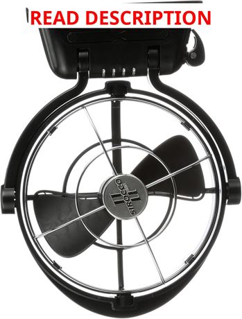 Caframo Sirocco II Elite Fan - 12V/24V Auto-Sensing BLDC, Black