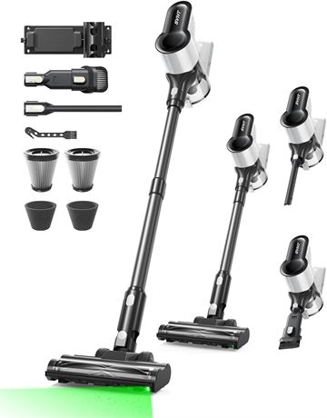Cordless Vacuum Cleaner 500W 45KPa, 50min, Self-Standing, 1.6L Dust Cup