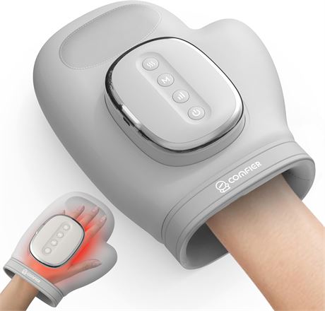 COMFIER Cordless Hand Massager with Heat and Compression for Arthritis