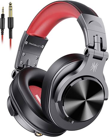 OneOdio A71 Wired Over-Ear Headphones with In-Line Mic, Hi-Res Sound