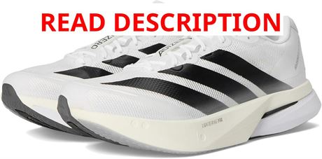 adidas Mens Adizero Boston 13 M FTWR White Core Black/Dash Grey 11.5 US