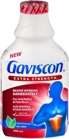 Gaviscon Extra Strength Antacid Liquid 600ml Icy Mint