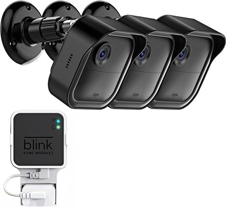 Blink XT2 Wall Mount Kit – 3 Pack, Weatherproof + Outlet Mount