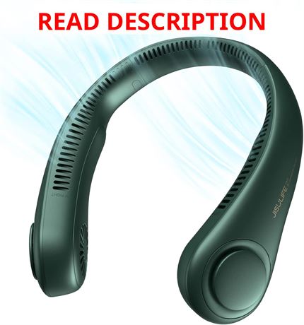 JISULIFE Portable Neck Fan, Hands-Free Bladeless, 4000mAh Rechargeable