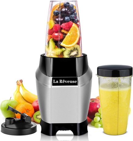 La Reveuse Blender, 600W, BPA-Free 20 & 24 oz Bottles, Dishwasher Safe